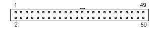 IDC 50-pin internal female